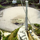 Foto: Vista aérea del radiotelescopio de Arecibo, vía Wikimedia.